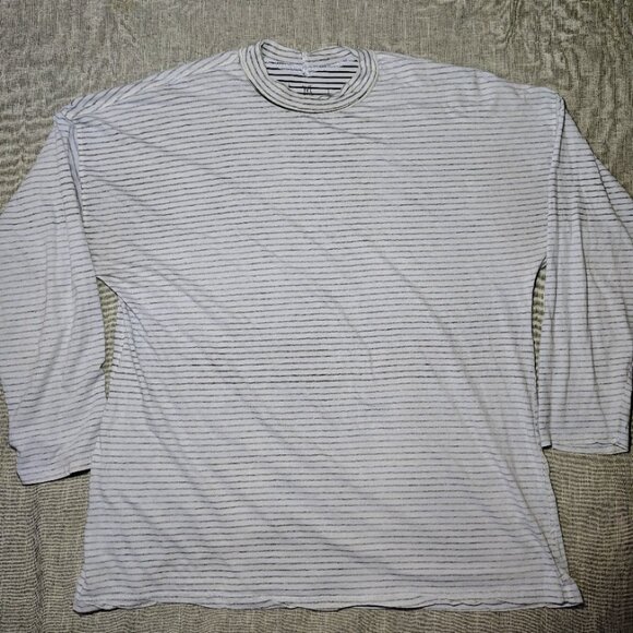 We The Free Tops - We The Free by Free People Shirt Size Large White Stripe Inside Out Oversized